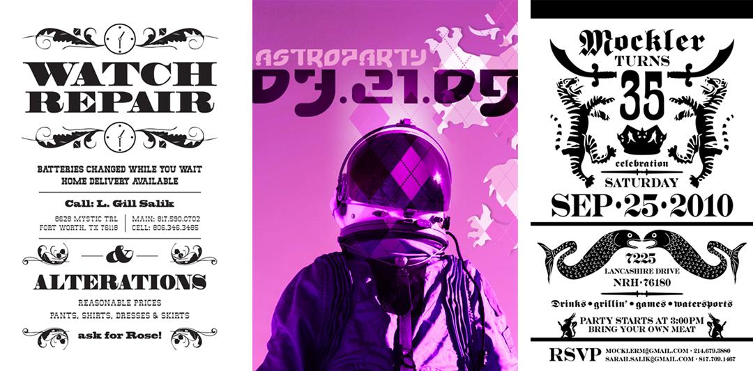 Parent's Flyer, Awesome Party, My Man's Birthday